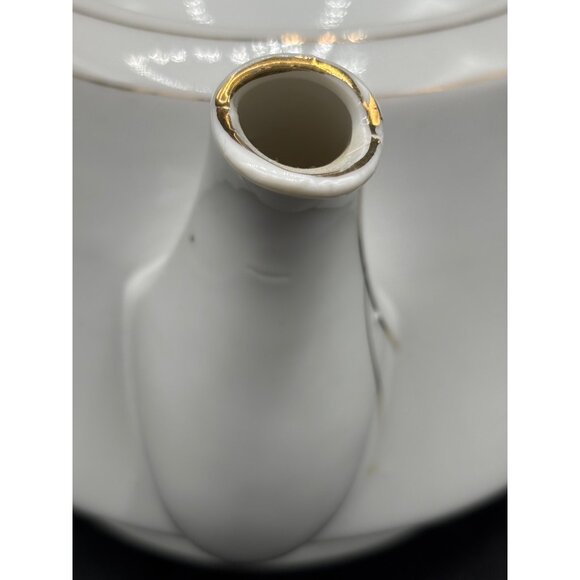 Vintage Peacock Floral Gold Trim Teapot with Lid Japan? - Picture 8 of 10